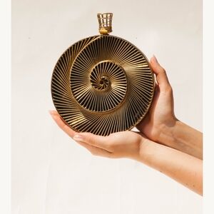 Gold Spiral Clutch